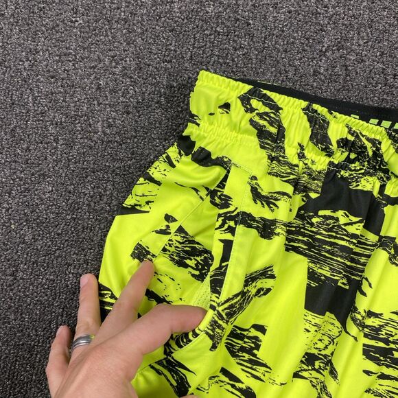 Nike Dri Fit Basketball Shorts Men Athletic Training Volt Yellow Size Medium - Picture 4 of 6